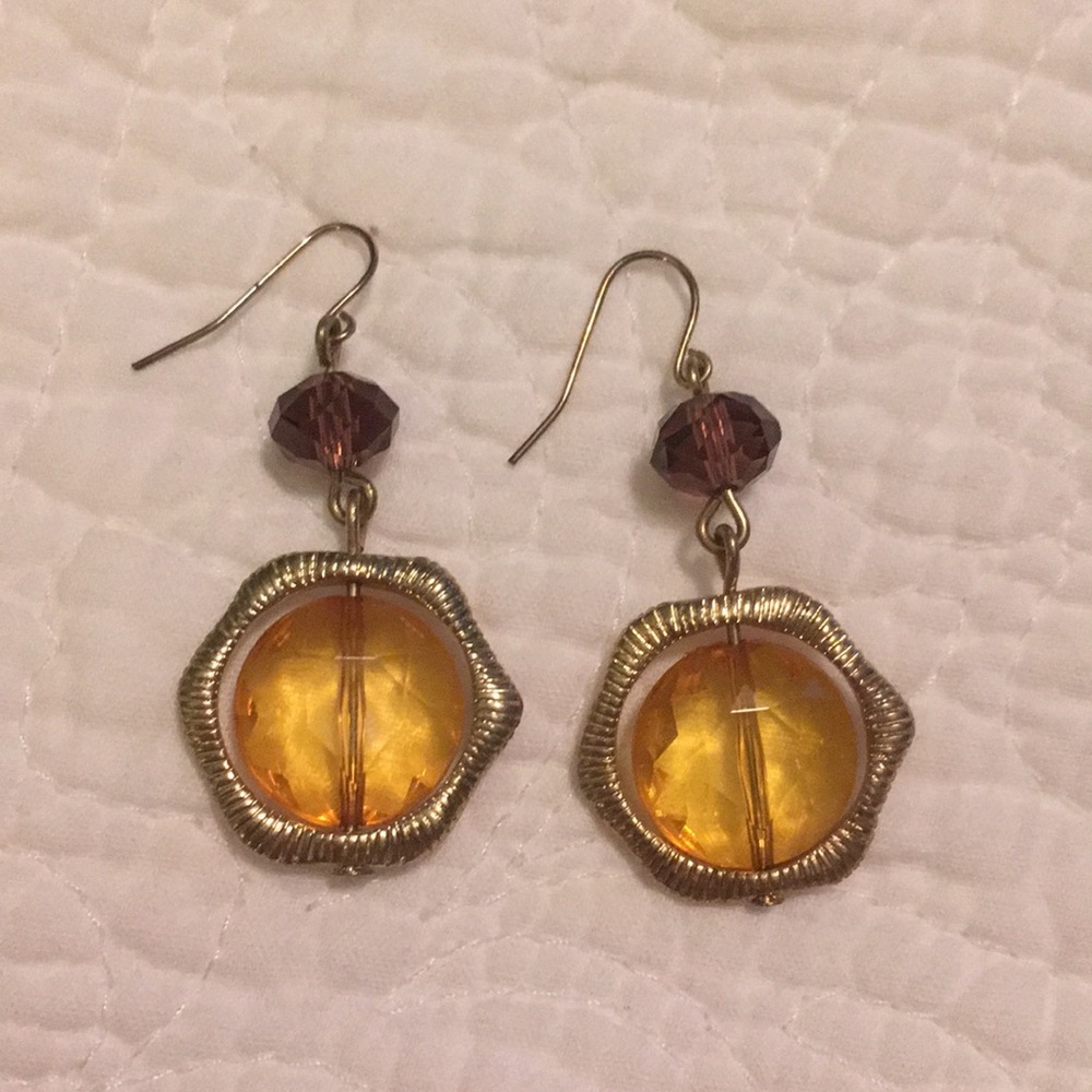 Gold earrings